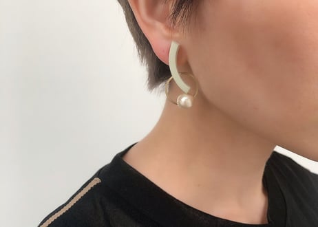 tempoピアス・イヤリング(ミスティグリーン)