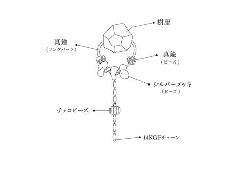 usugumoピアス・イヤリング（フジ）