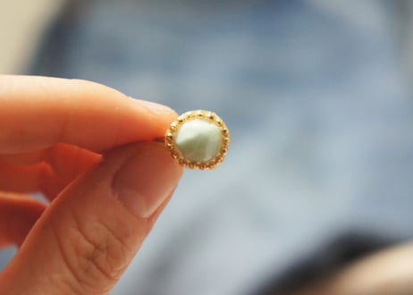 mini bijouピアス・イヤリング（アイスブルー）