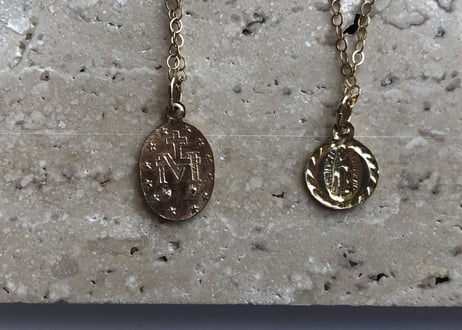 【14kgf】ネックレス（マリア像mini coin40cm)