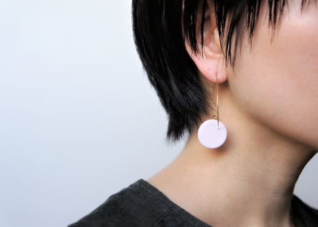 odenフープピアス（フジ×チャコールグレー）