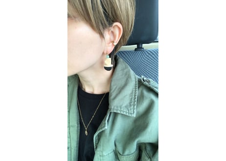 donguriピアス・イヤリング(クロ)