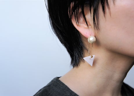 odenフープピアス（フジ×チャコールグレー）