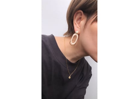 ovalピアス・イヤリング（オフ）