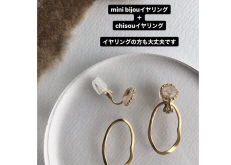 chisouピアス・イヤリング(ピスタチオ)