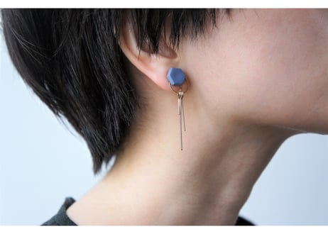 nasucaピアス・イヤリング（デニムブルー）