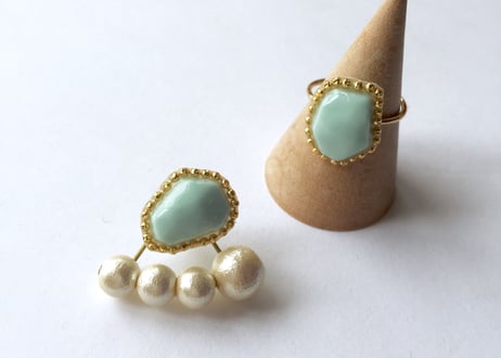 bijouピアス・イヤリング（アイスブルー）