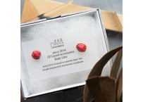 mini bijouピアス・イヤリング（エンジ）