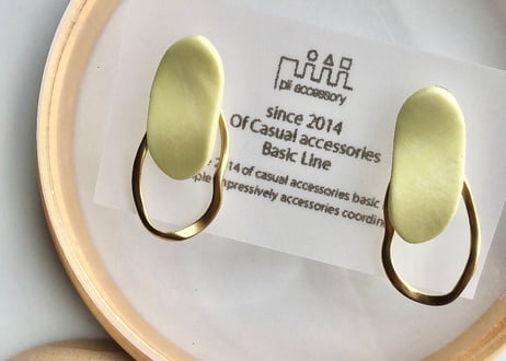 chisouピアス・イヤリング(ピスタチオ)