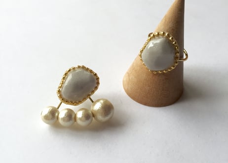 bijouピアス・イヤリング（シルバー）
