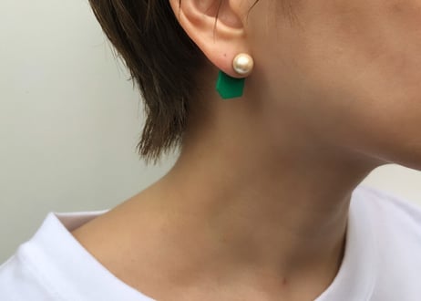 カケラピアス(グリーン)