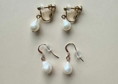 オイスターパールピアス・イヤリング