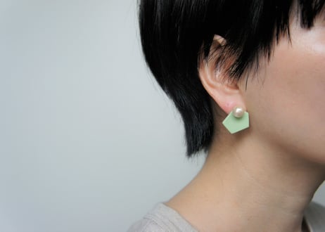 カケラピアス（メロン）