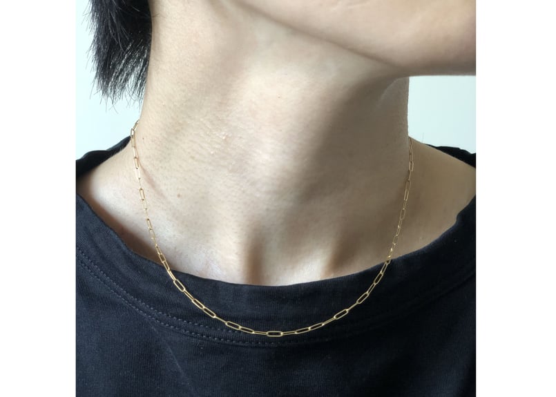 14kgf】3way flatチェーンネックレス | piii 14kgf】3way flatチェーンネックレス | piii