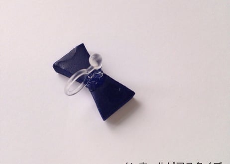リボンピアス（シルバー）