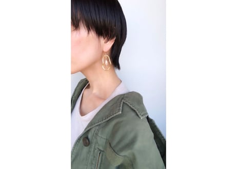 insekiピアス・イヤリング(モカマーブル)