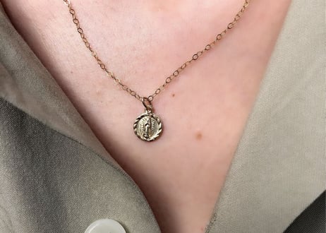 【14kgf】ネックレス（マリア像mini coin40cm)