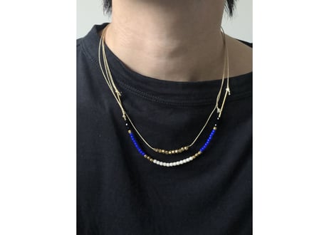 洗えるコードネックレス（ネイティブロイヤルブルー）
