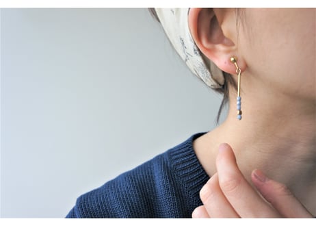 【WEB限定販売】ネイティブピアス・イヤリング（ブルー）