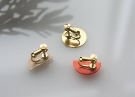 moonピアス・イヤリング（フジ×アイスブルー）