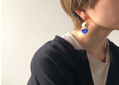 donguriピアス・イヤリング(ロイヤルブルー)