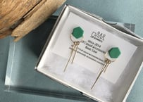 nasucaピアス・イヤリング（グリーン）