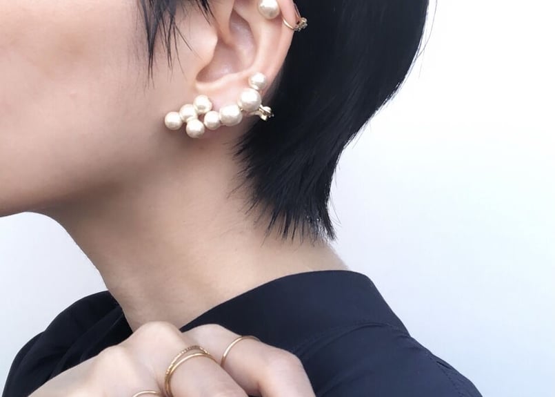イミテーション　アクセサリー　ピアス　トップ　カフス　リング　おまとめ WEB限定販売】記号ピアス・カフス（T字・片耳用） | piii