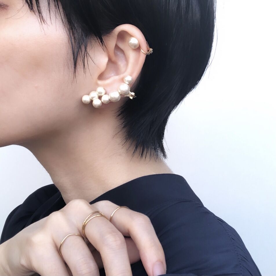 WEB限定販売】記号ピアス・カフス（T字・片耳用） | piii