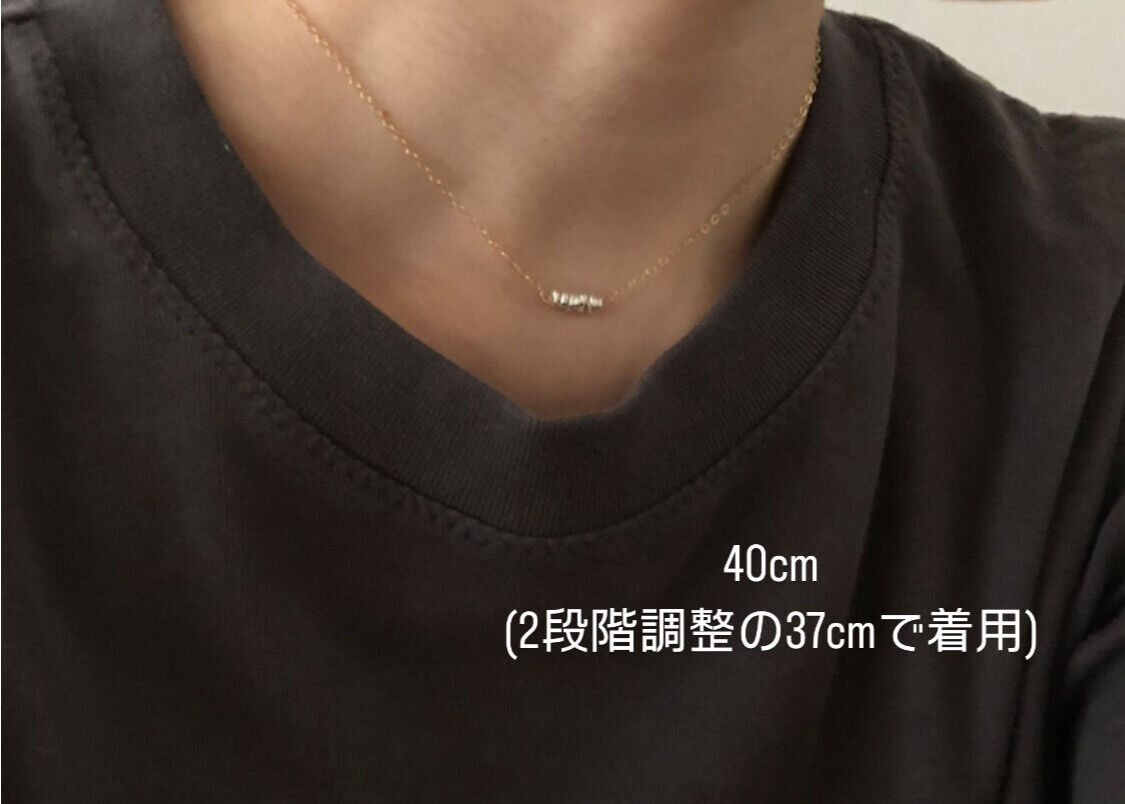 りん様】 14KGF ゴールドビーズネックレス 60cm 14kgf】ネックレス