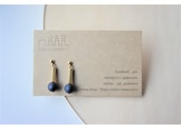 【WEB限定販売】パールピアス・イヤリング（ネイビー）