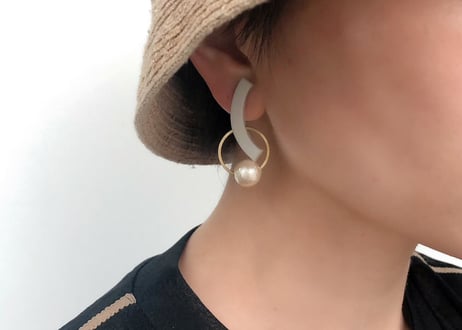 tempoピアス・イヤリング(シルバー)
