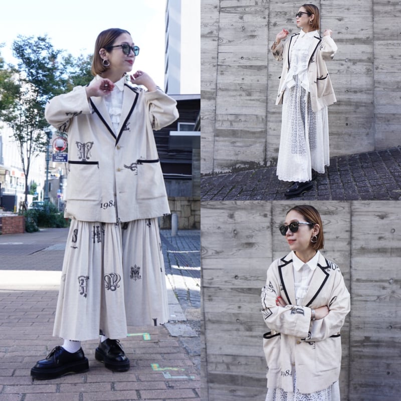 トーマスマグパイ オリジナルプリント リネンジャケット(2252211  