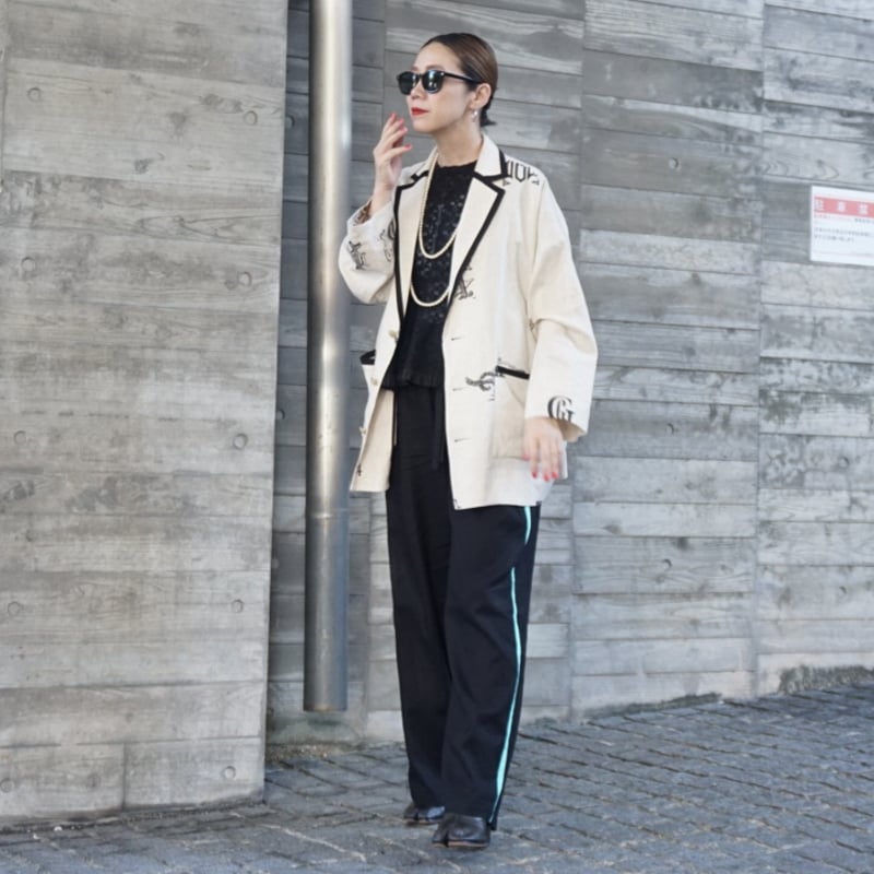 トーマスマグパイ オリジナルプリント リネンジャケット(2252211  