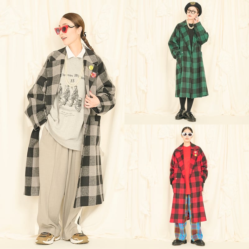 【再値下げ】トーマスマグパイ(新品・未使用):ロングトレンチベスト THOMAS MAGPIE】original printed coat(2224257) | LARACROFT