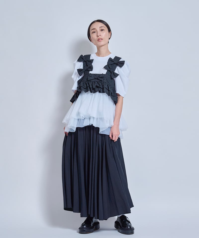 THOMAS MAGPIE ビスチェ　トップス　ブラック　リボン トーマスマグパイ リボンビスチェ(2262112)【受付終了：5月お届け