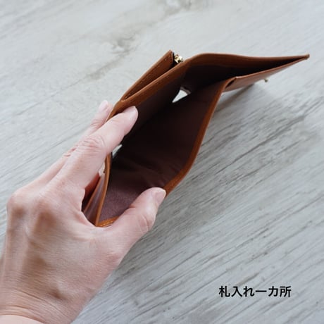 TRI-fold wallet PPP　caramel
