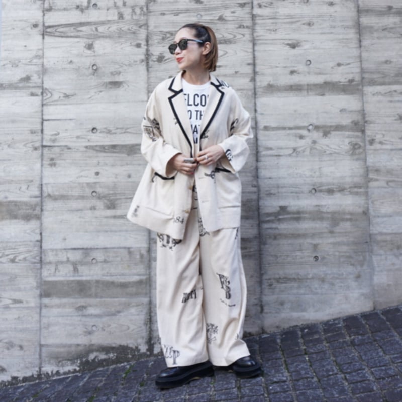 トーマスマグパイ オリジナルプリント リネンジャケット(2252211  