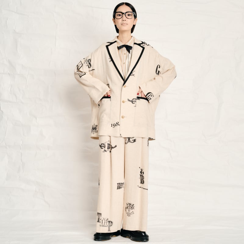 トーマスマグパイ オリジナルプリント リネンジャケット(2252211  