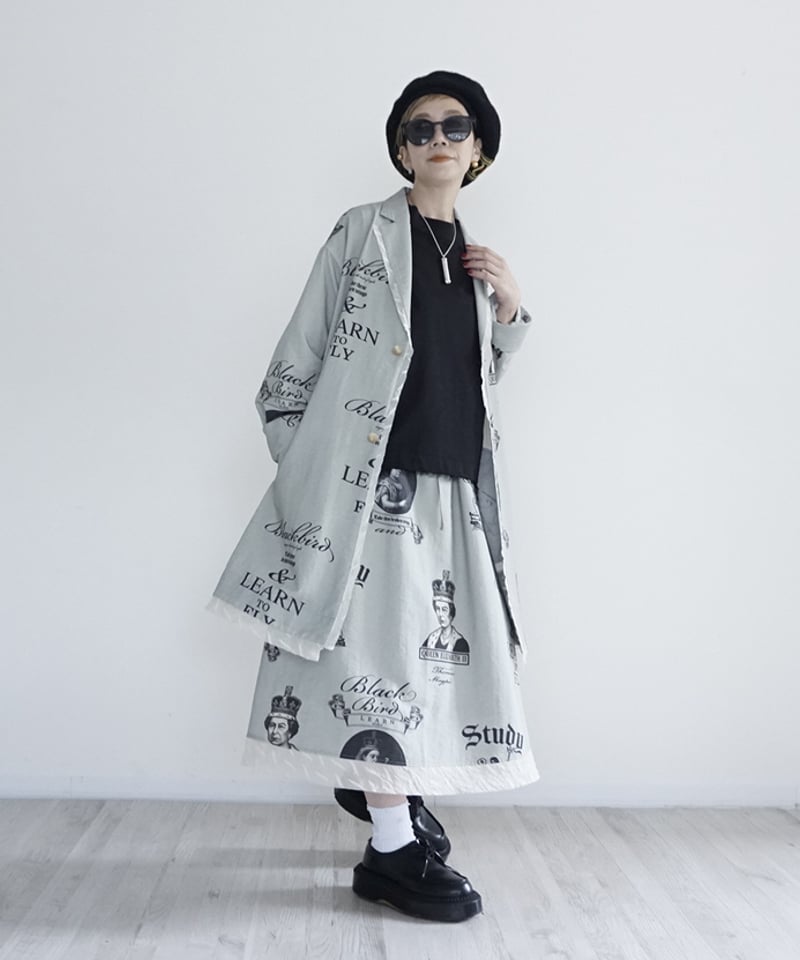 【Pink 様用】THOMASMAGPIEトーマスマグパイ　ライダースジャケット トーマスマグパイ オリジナルプリントジャケット(2261206)【受付終了:3