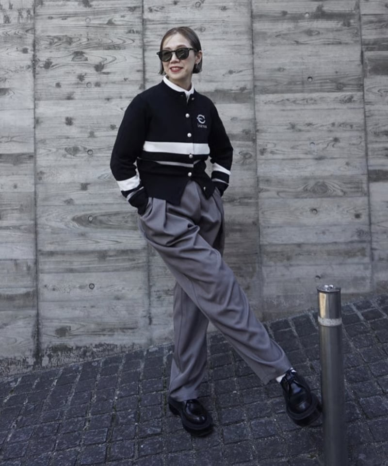 トーマスマグパイ クルー ラインカーディガン(2263704)【先行予約：10