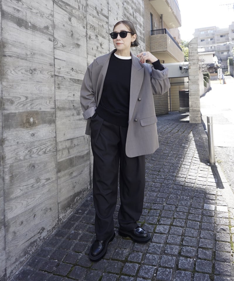 【極美品】E.THOMAS生地　ダブルジャケット(オーダー) E.THOMAS | UNCLOST