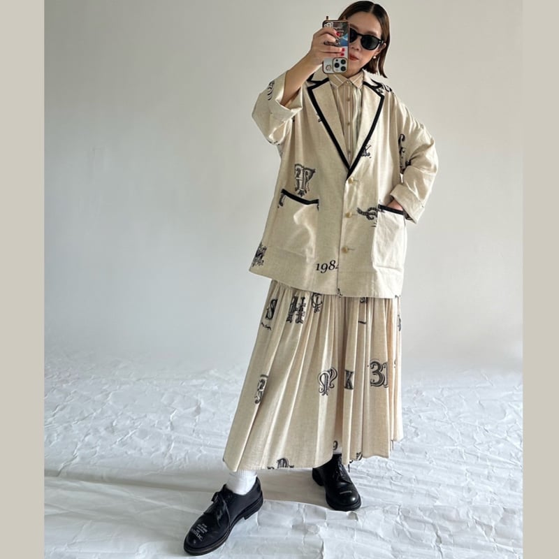 トーマスマグパイ オリジナルプリント リネンジャケット(2252211  