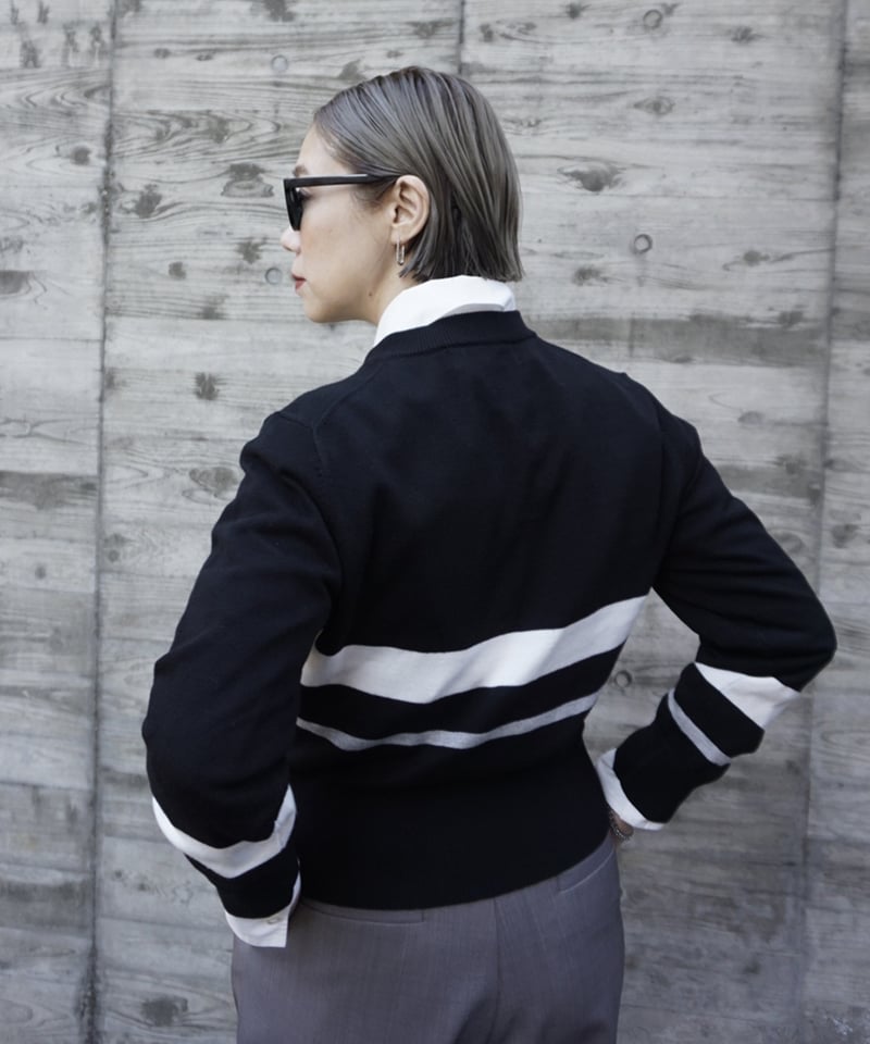 トーマスマグパイ クルー ラインカーディガン(2263704)【先行予約：10