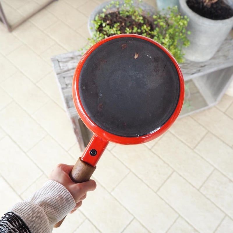 1511F-78 FINEL ホーロー片手鍋 赤 | Kirkas ―北欧スタイルグッズ＆雑貨