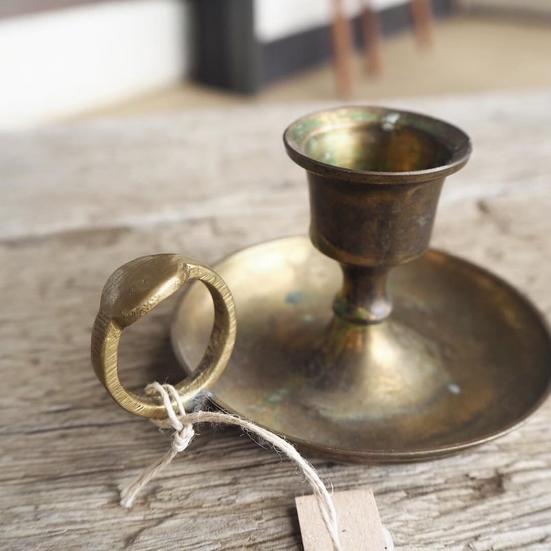 1511F-77 真鍮ヴィンテージキャンドルホルダー | Kirkas ―北欧スタイル