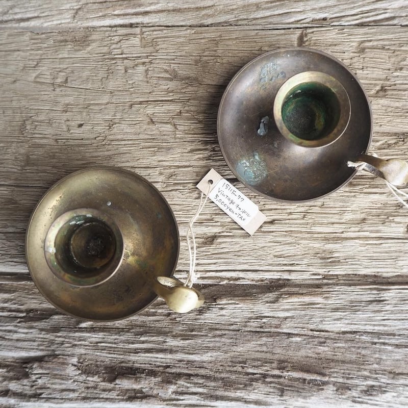 1511F-77 真鍮ヴィンテージキャンドルホルダー | Kirkas ―北欧スタイル