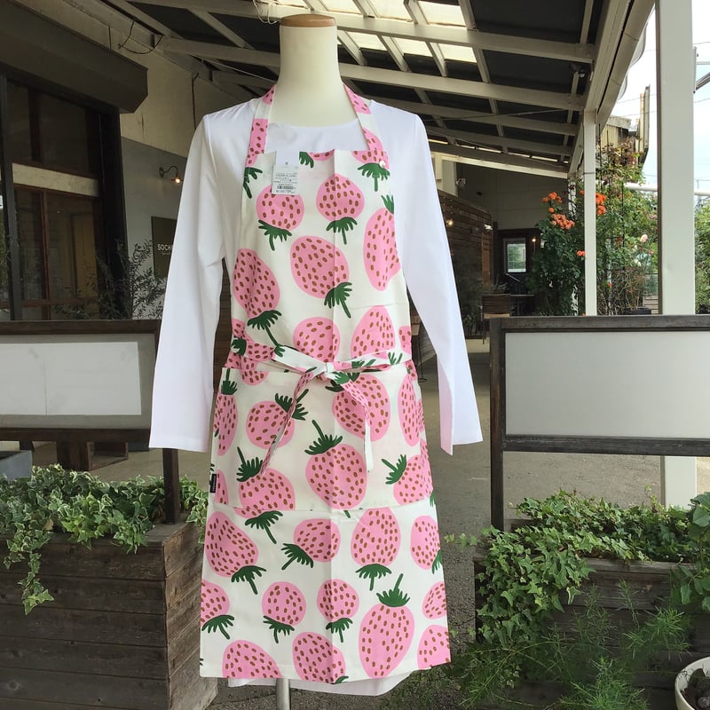 52239-4-72457 (71) marimekko Mansikka エプロン | K 52239-4-72457 (71) marimekko Mansikka エプロン | K