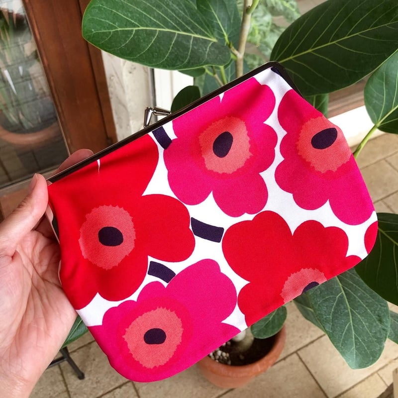 52633-3-1539 (75) marimekko Unikko がま口ポーチ | Kir