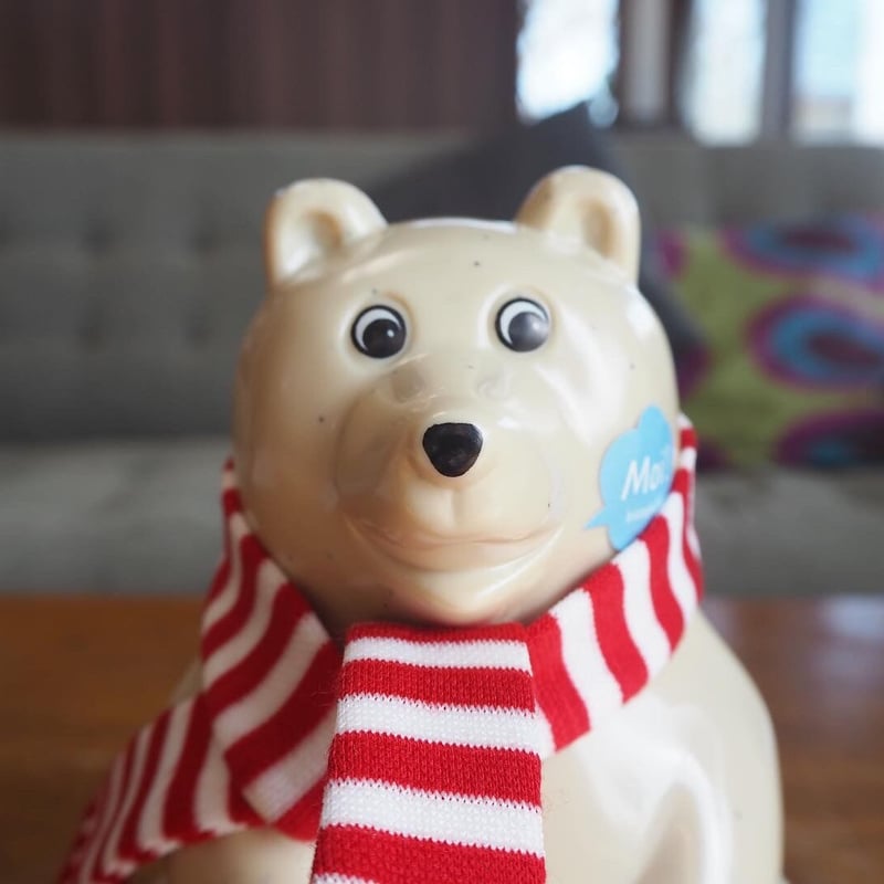 白くま 貯金箱 マフラー付き | Kirkas ―北欧スタイルグッズ＆雑貨のお