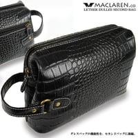 MACLAREN.co】編み込みメッシュボックスタイプセカンドバッグ□AN-2046